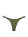 Трусики зі стразами оливкові Very Sexy Shine Thong String Розмір XS 26937451 фото 3