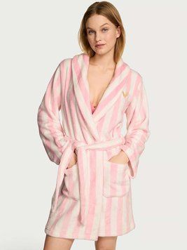 Плюшевий халат Short Cozy Robe Iconic Stripe Wings 32111122 фото